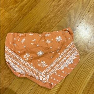 Forever 21 Orange Bandana Print Shorts